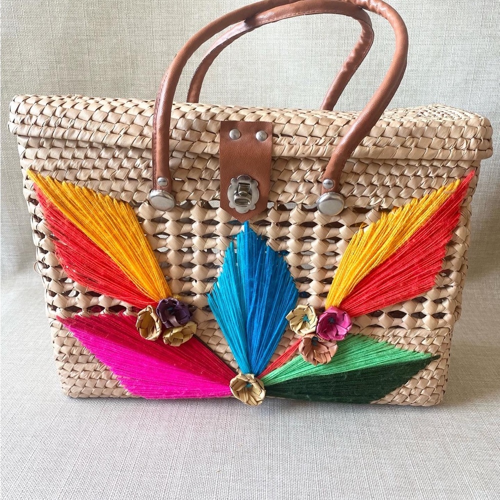 Woven Raffia/Straw Market Bag